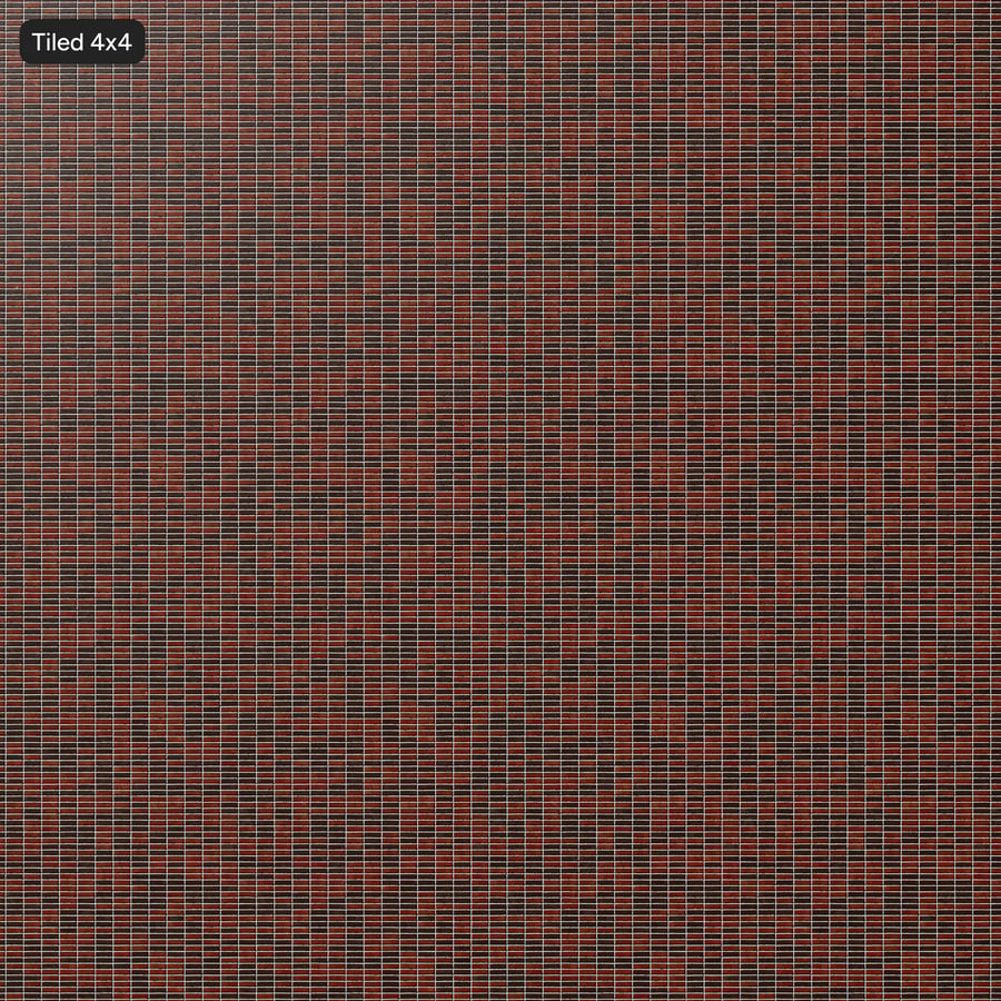 Stack Bond Brick Wall Texture, Red and Black