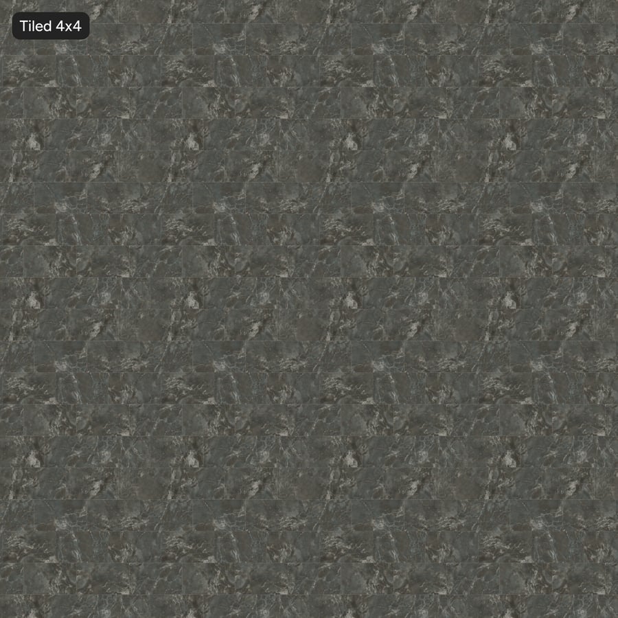 Rectangular Offset Grigio Marble Matte Tile Texture, Gray