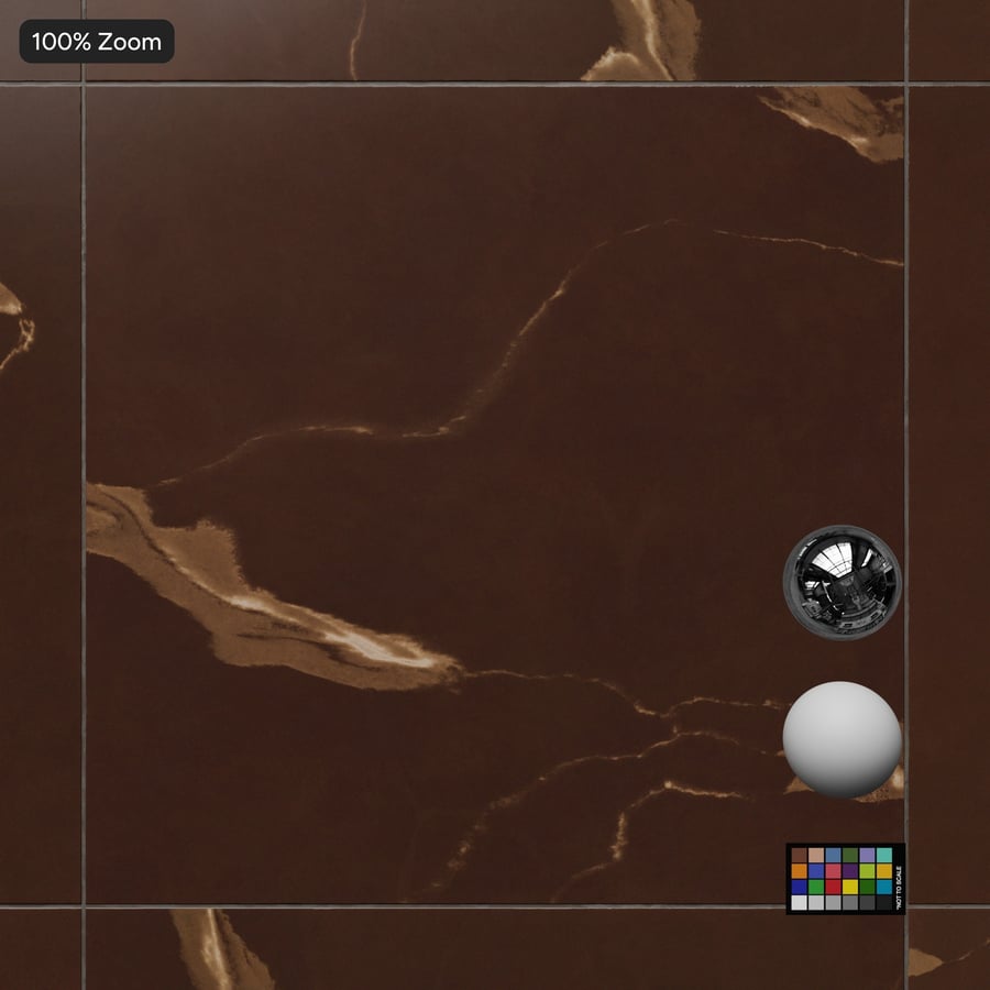 Quadratische Quarzmatte Fliesentextur, Rich Mocha
