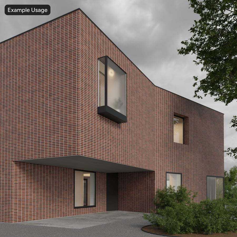 Perforated Stack Bond Brick Wall Texture