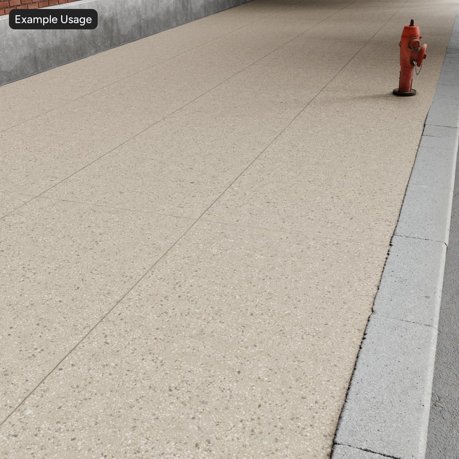 Textura betonového chodníku z broušeného kameniva