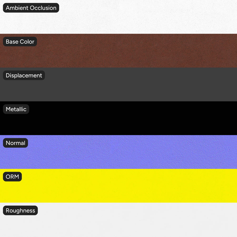 Texture superficie sportiva in gomma EPDM colata, Rosso Mattone
