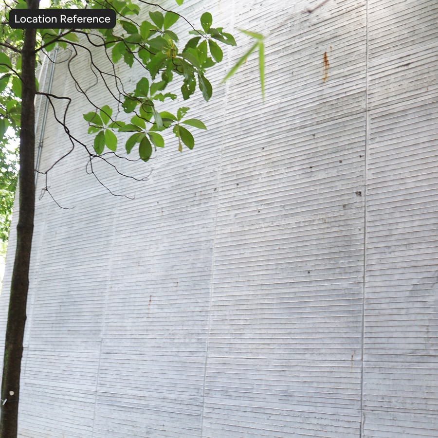 Striped Board Form Concrete Wall Texture