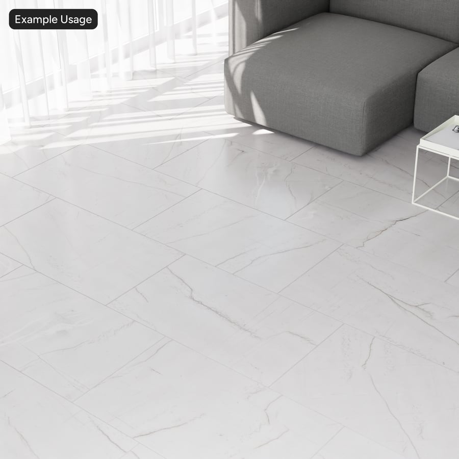 Calacatta Quartzite Running Bond Tile Texture, biela