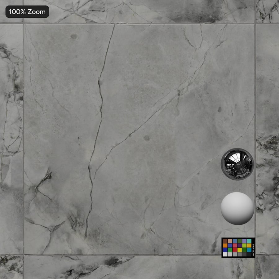 Stacked Statuarietto Marble Tile Texture, Gray