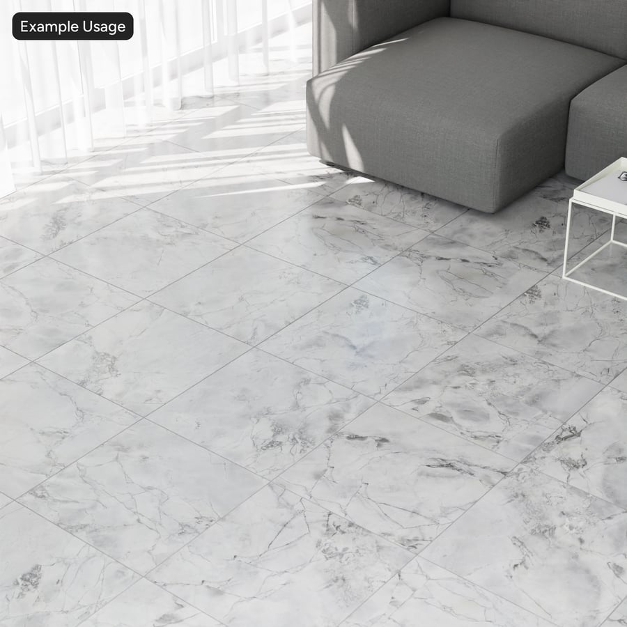 Stacked Statuarietto Marble Tile Texture, Gray