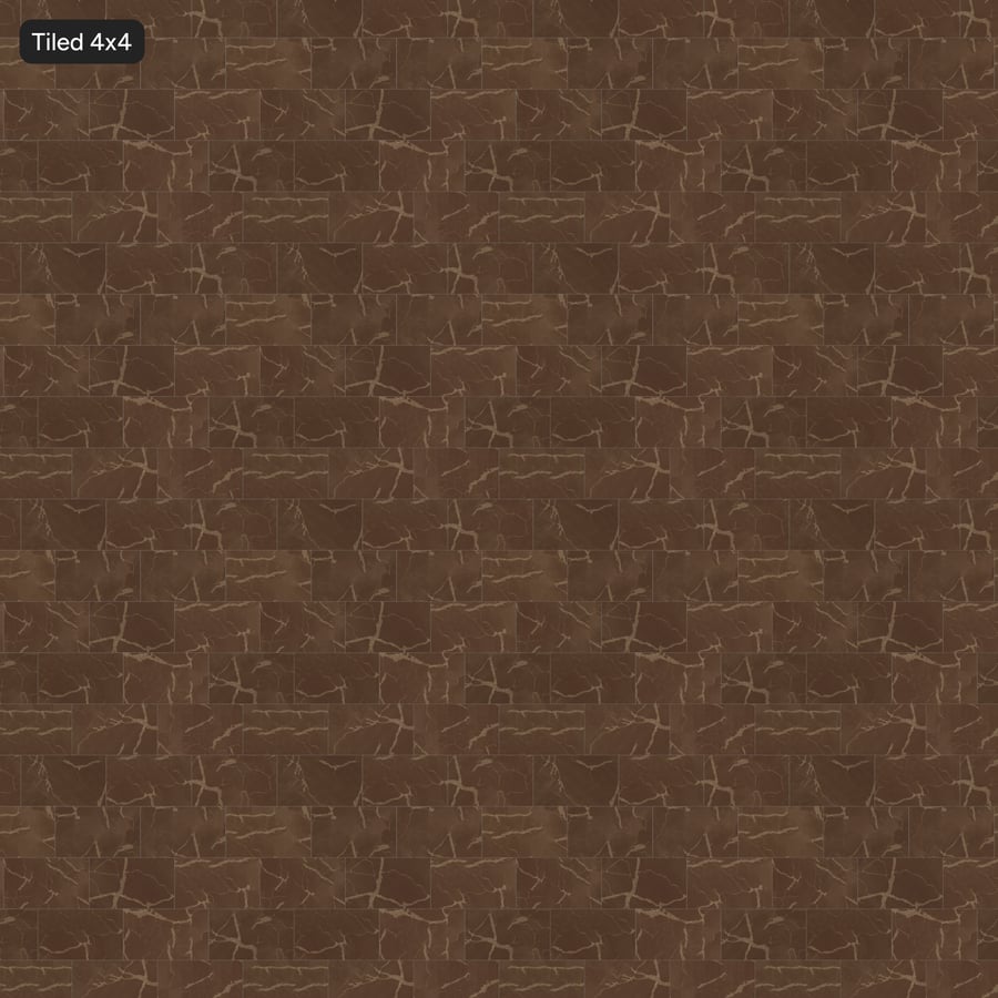 Rectangular Offset Quartz Matte Tile Texture, Medium Brown