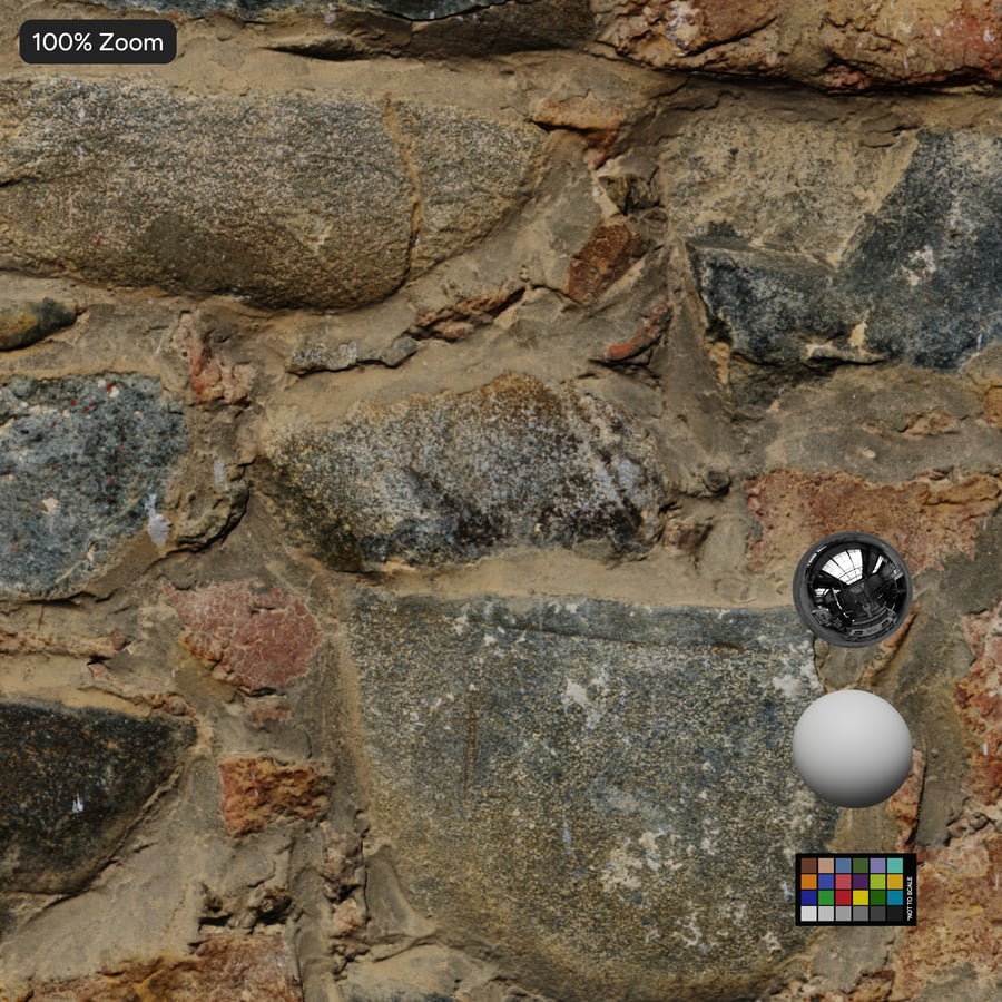 Textura de parede de pedra Rubble, marrom