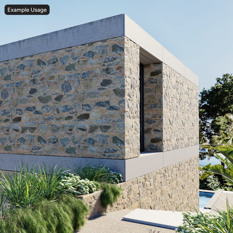 Textura de parede de pedra Rubble, marrom