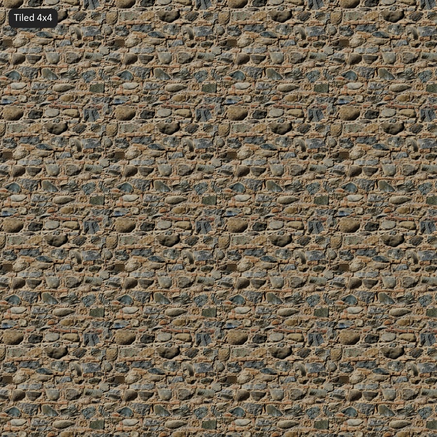 Textura de parede de pedra Rubble, marrom