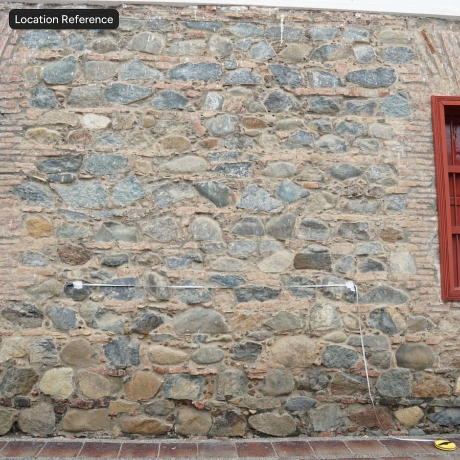 Textura de parede de pedra Rubble, marrom