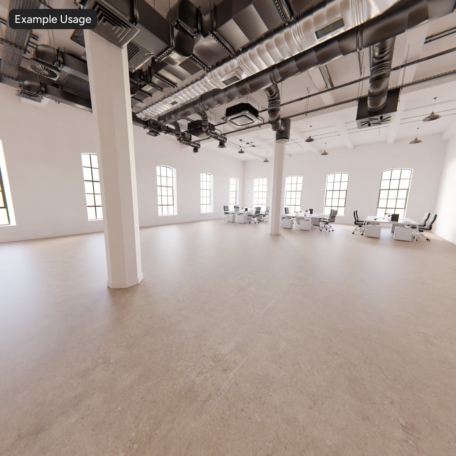 Polished Cast Concrete Floor Texture, Mid Grey