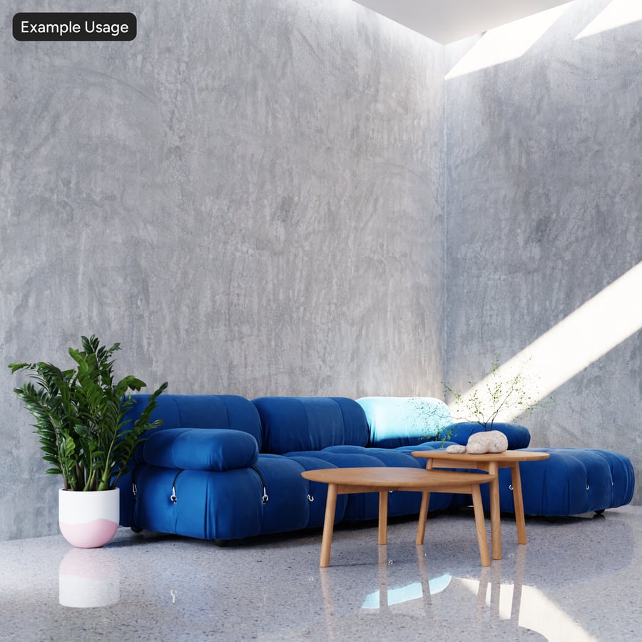 Troweled Microcement Wall Texture, Cool Grey