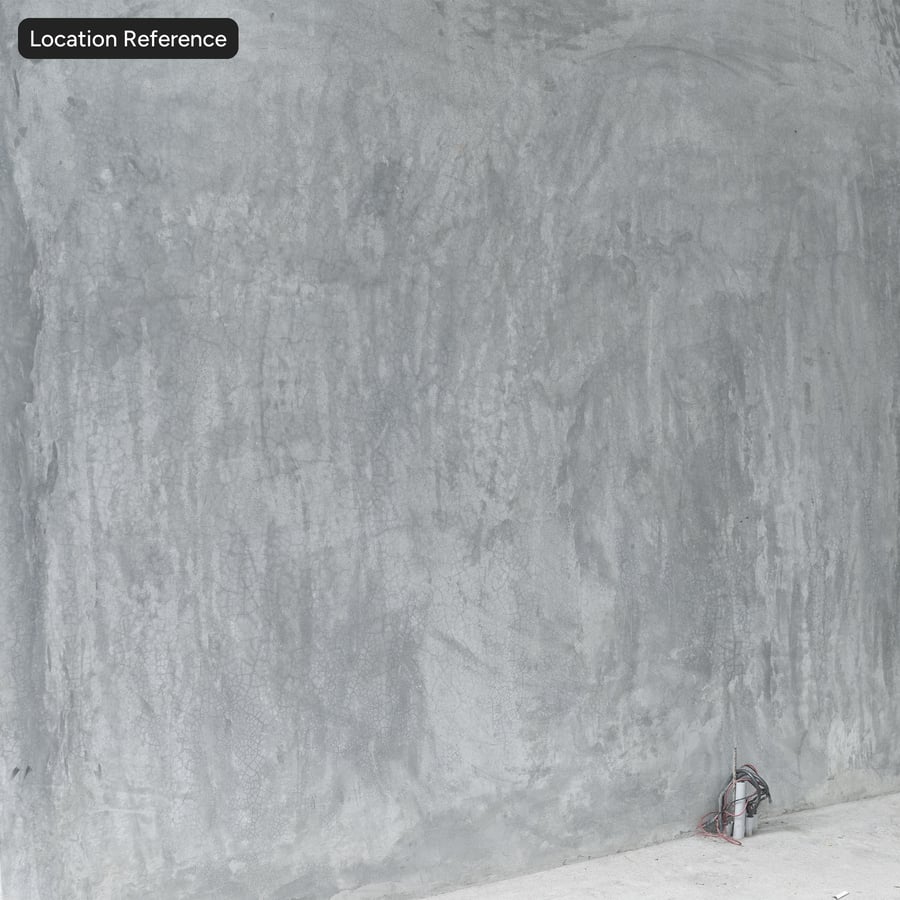 Troweled Microcement Wall Texture, Cool Grey