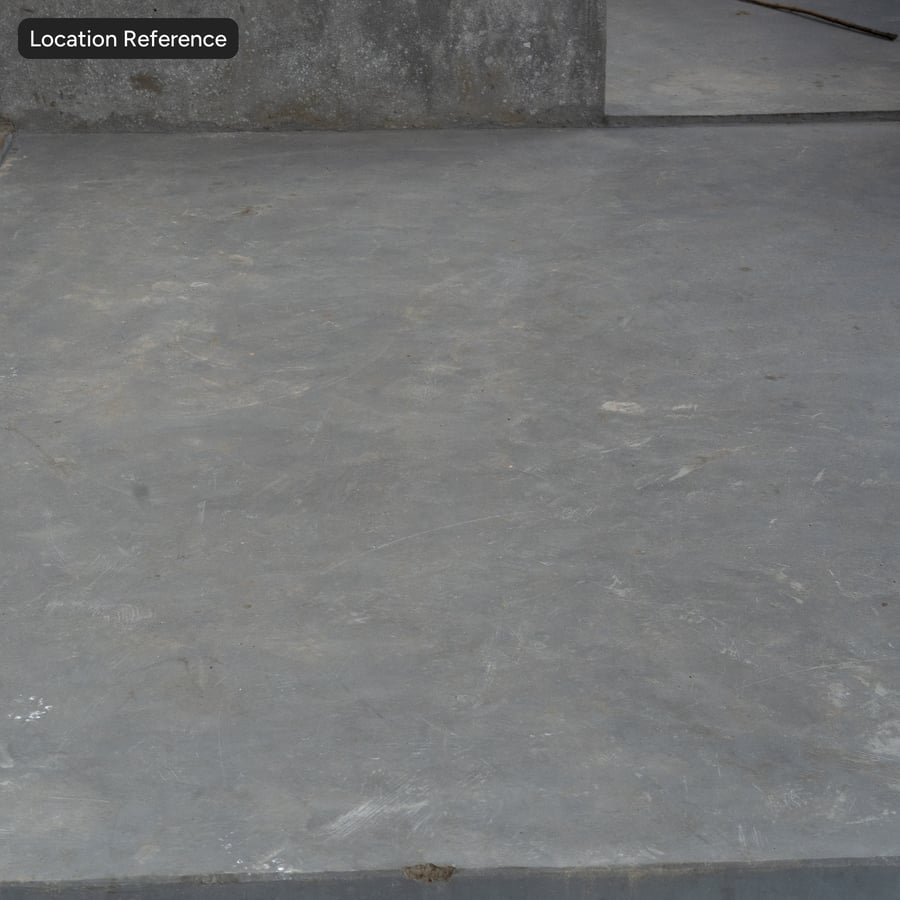 Perdahlı Monolitik Beton Zemin Dokusu, Gri