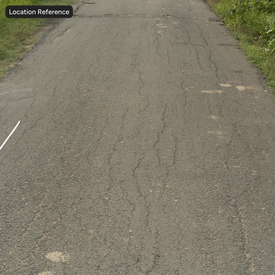 Schmutziger, rissiger Asphalt Textur