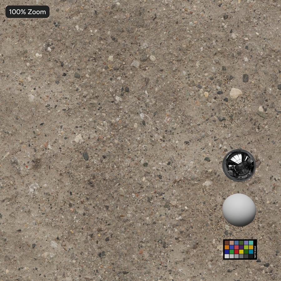 Compacted Gravel Dirt Road Texture, Warm Grey