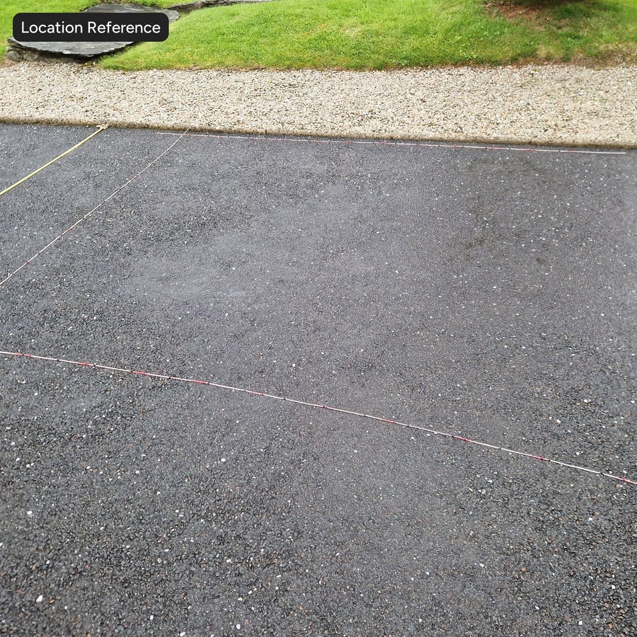Worn Dense Graded Asphalt Texture, Charcoal Grey
