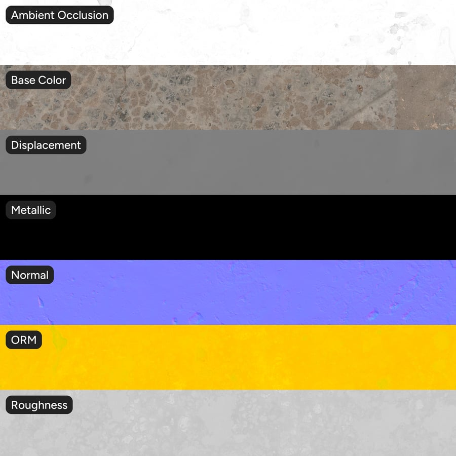 Mottled Concrete Ground Texture