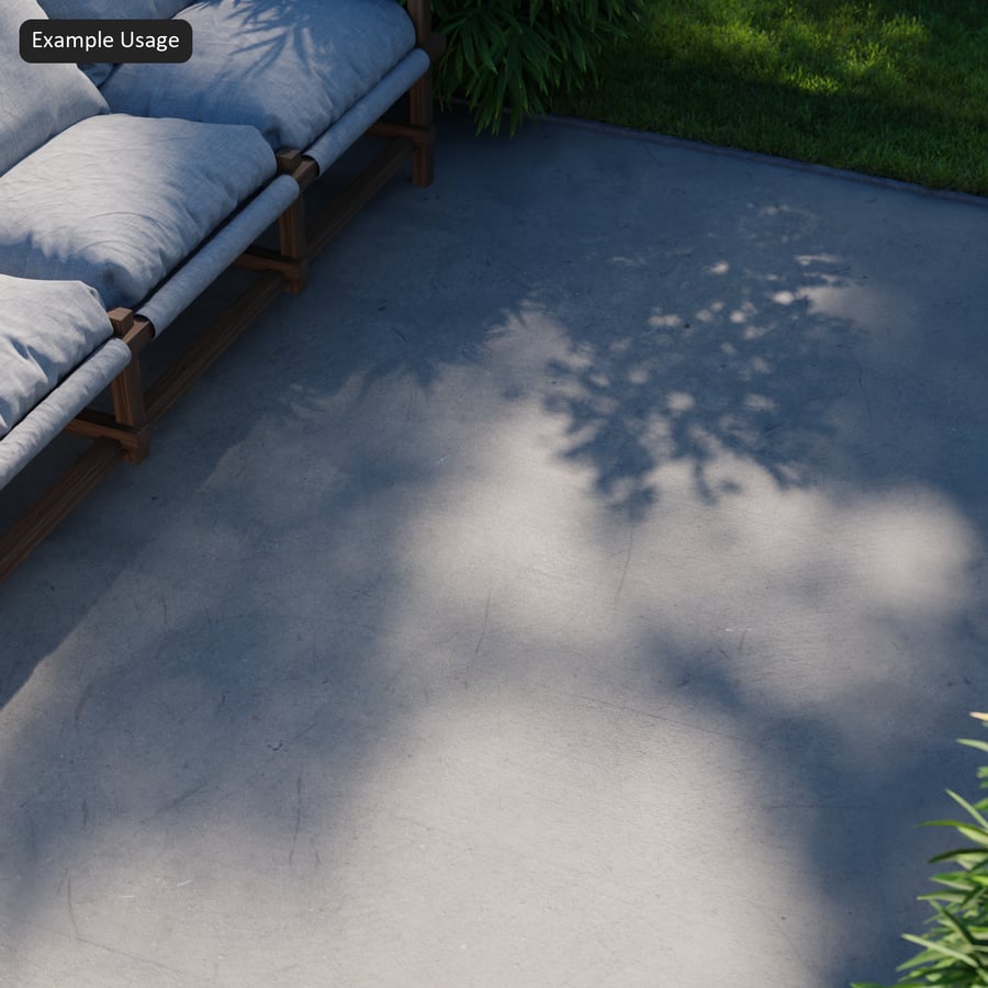 Power-Troweled In-Situ-Betonpflaster-Textur, Grau