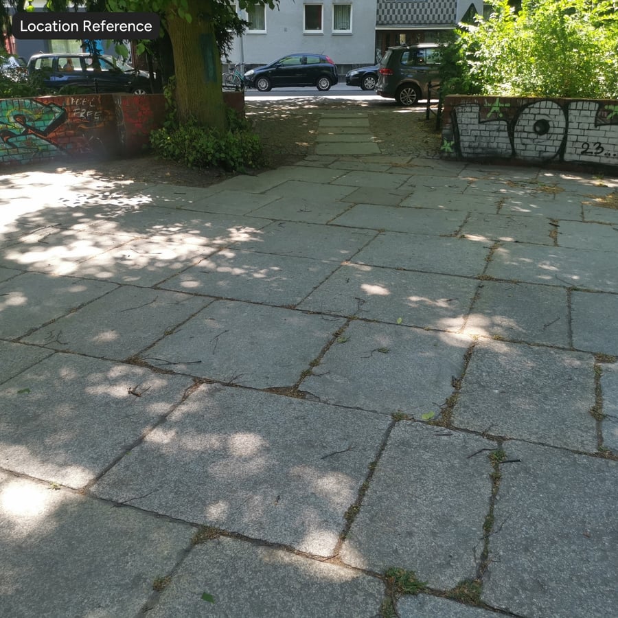 Tekstur Paver Berjalan Persegi, Abu Pedesaan