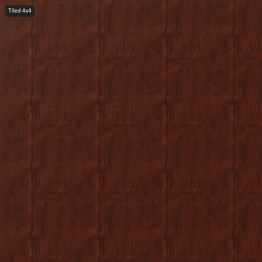 Weathered Painted Steel Gate Texture, Rust Red Brown