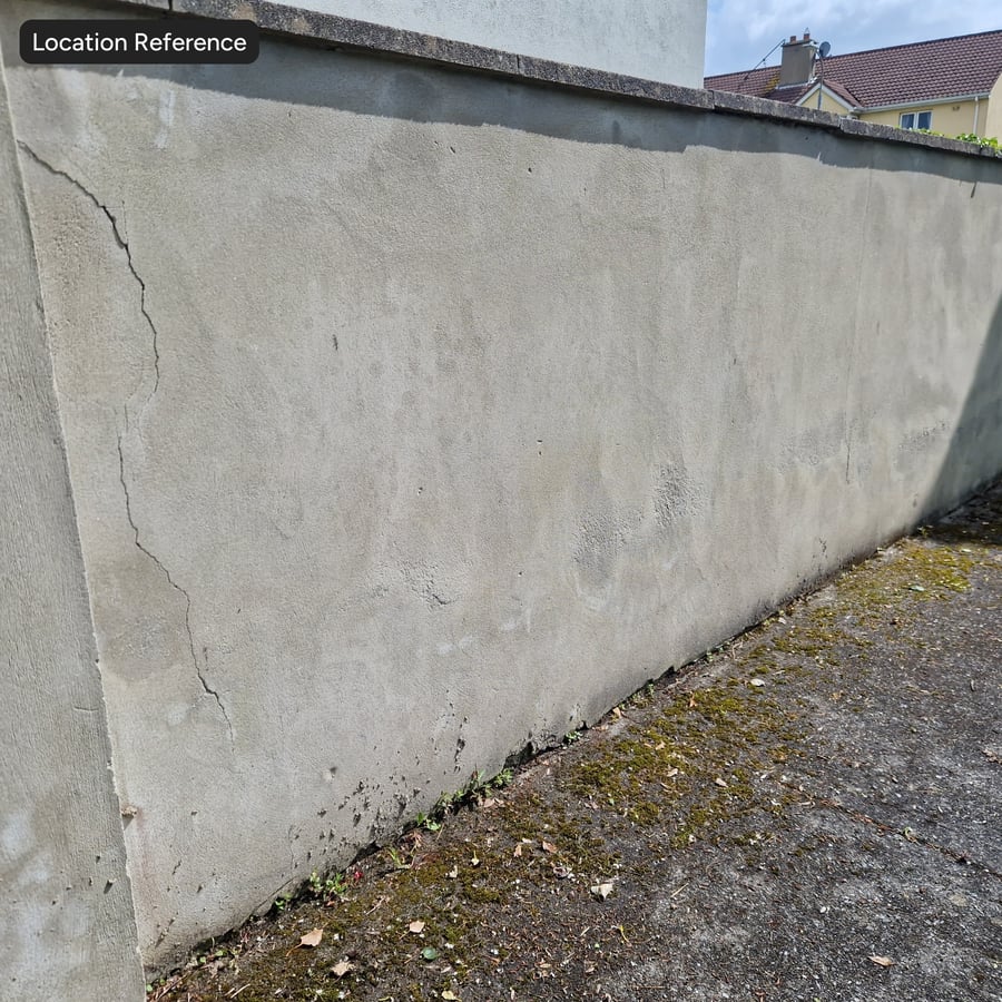 Textura de gesso mate, cinza suave