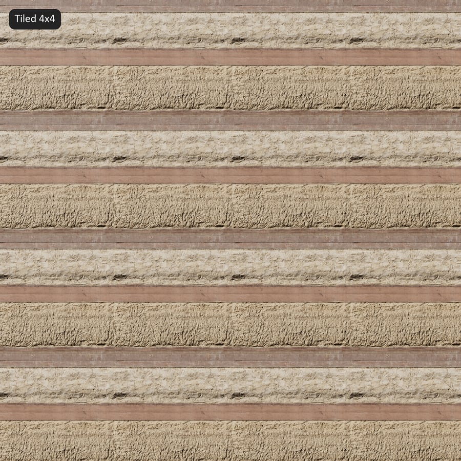 Messy Plaster with Concrete Strip Wall Texture