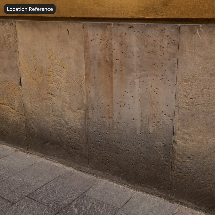 Sandstone and Concrete Trim Texture, Yellow