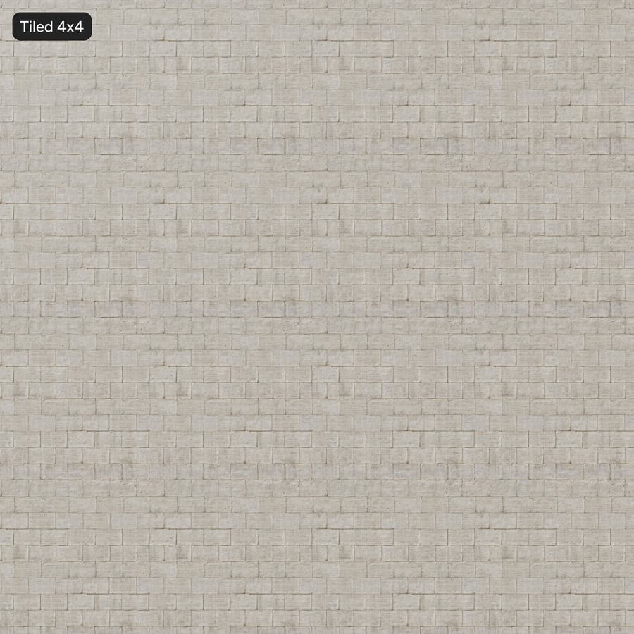 Running Bond Travertine Stone Wall Texture, Ivory