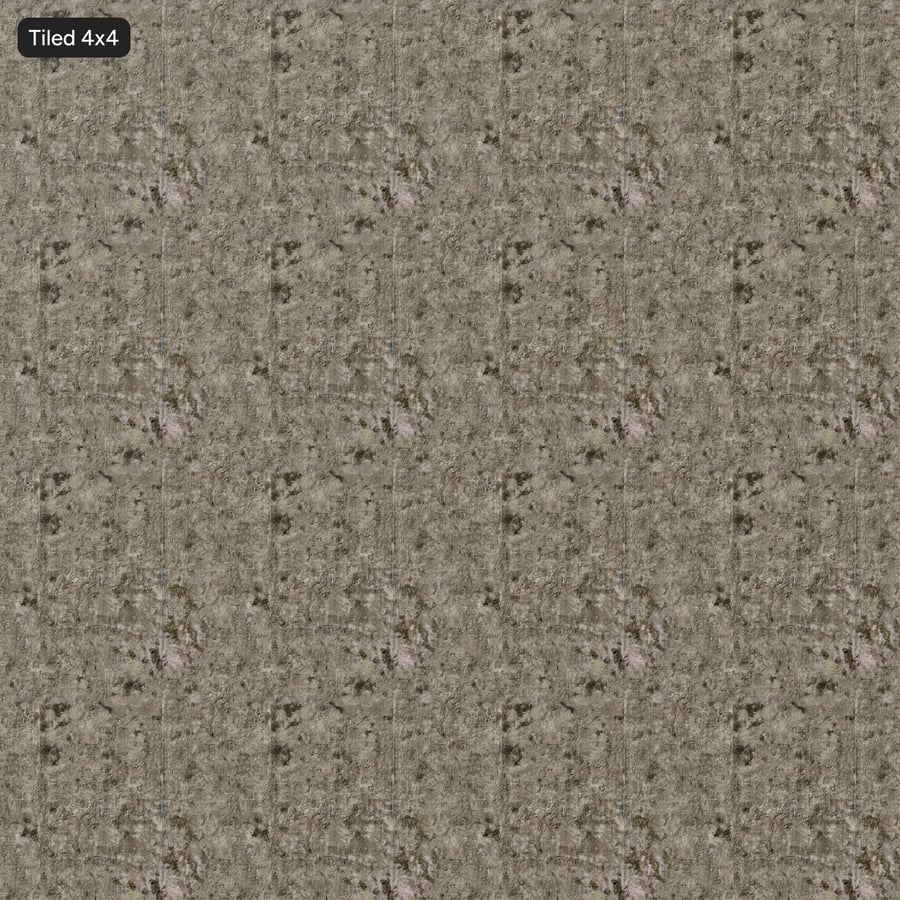 Liken Yıpranmış Beton Panel Duvar Dokusu