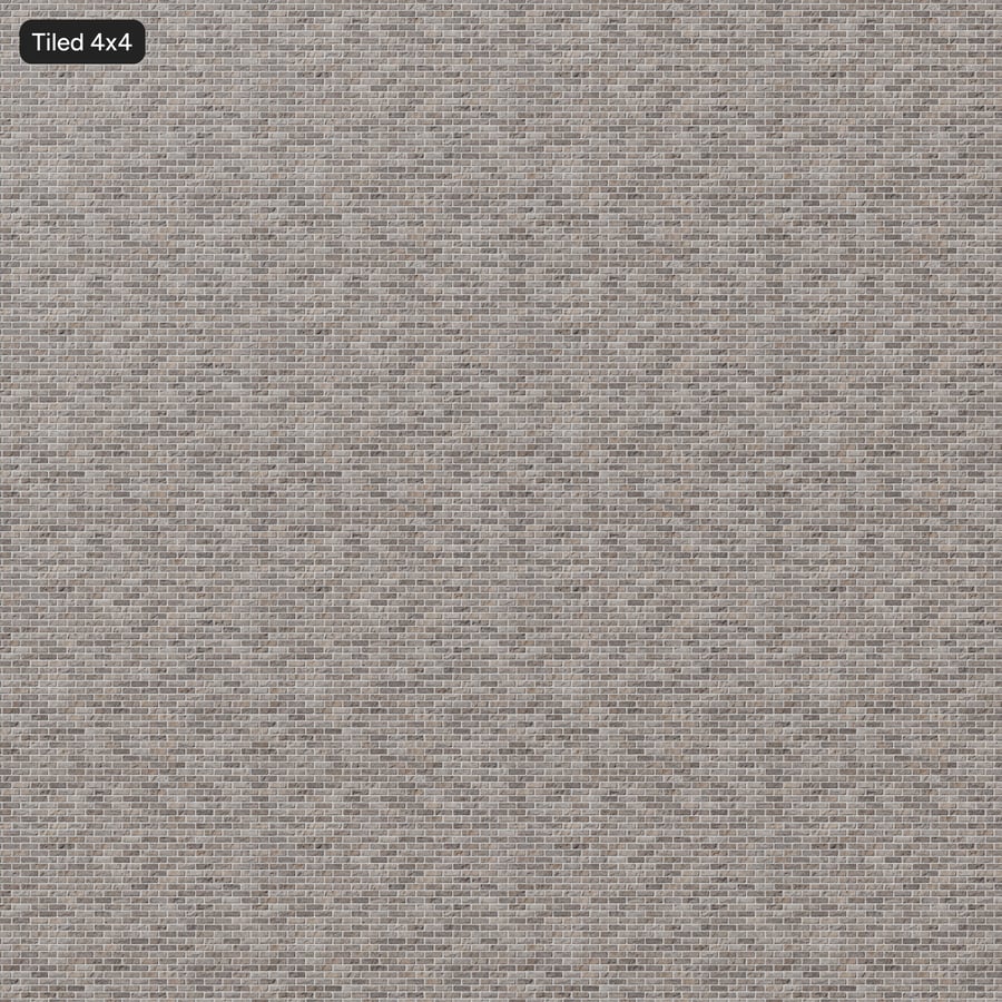Texture murale brique Splitface Running Bond, gris