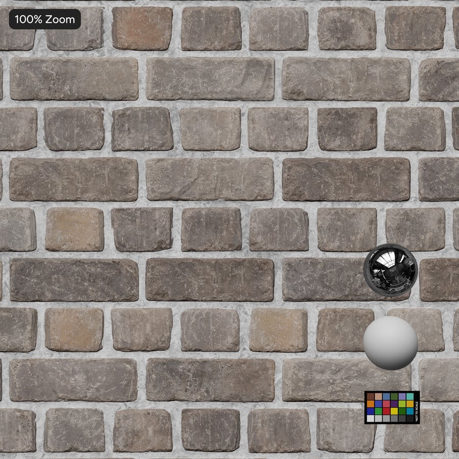 Splitface English Bond Brick Wall Texture, γκρι