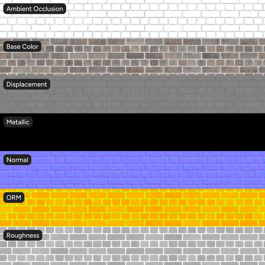 Splitface English Bond Brick Wall Texture, γκρι
