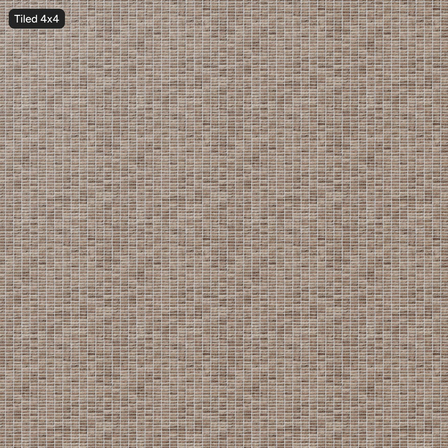 Splitface Stack Bond Brick Wall Texture, Tan