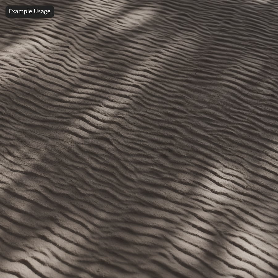 Wet Rippled Sand Texture