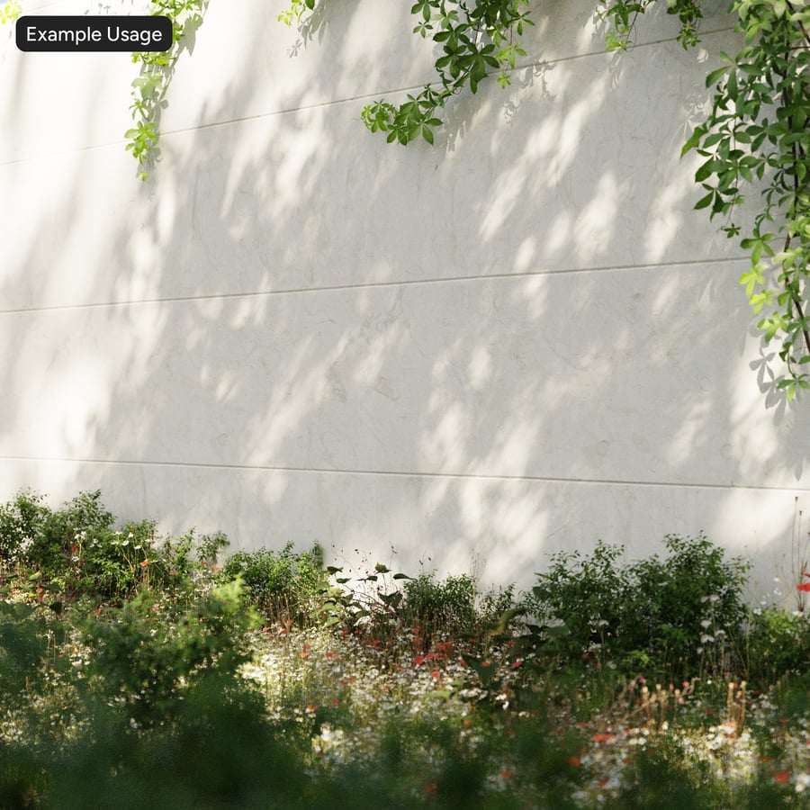 Marbled Stone Wall Texture, White