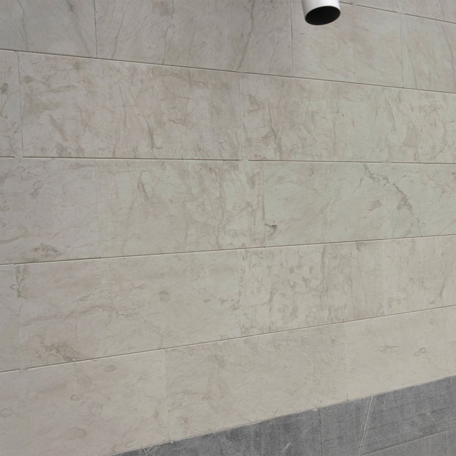 Marbled Stone Wall Texture, White