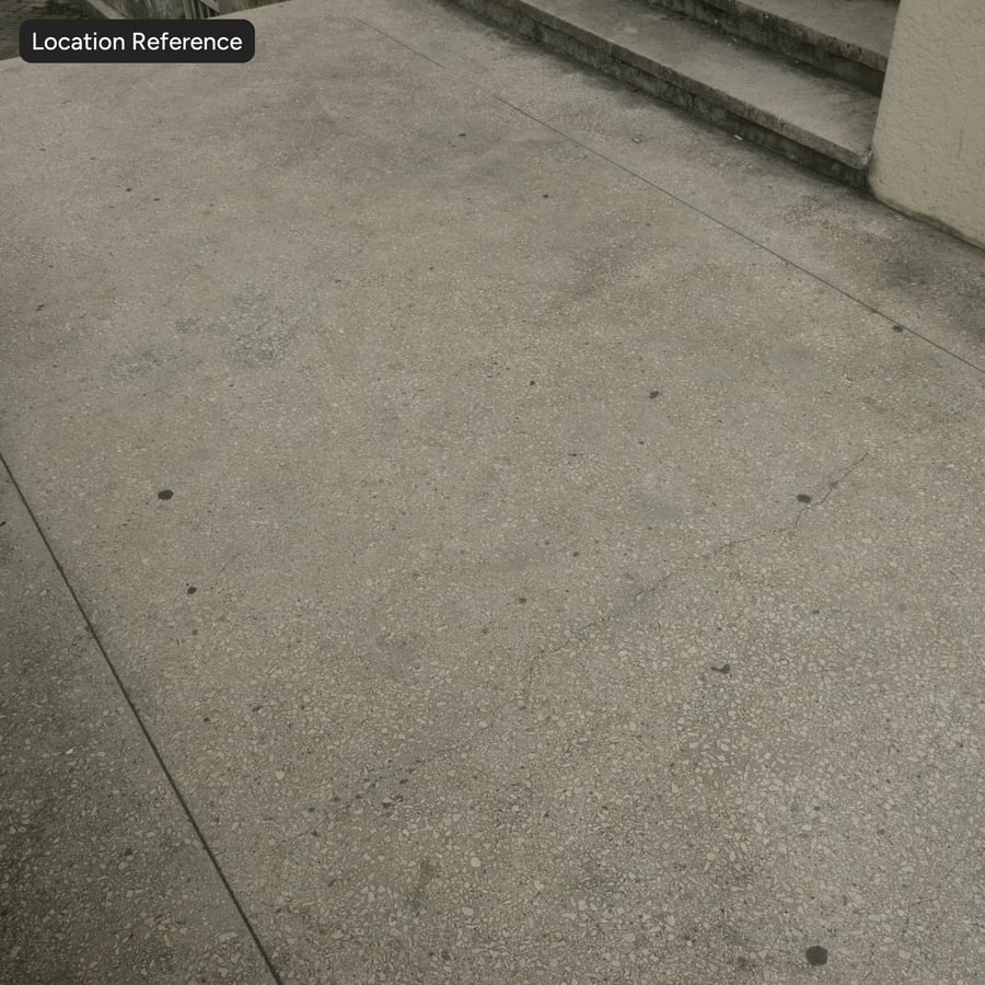 Textura de calçada de concreto com agregado rachado