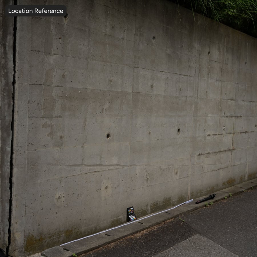Bubbled Panel with Tie Holes Concrete Wall Texture