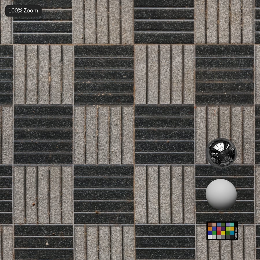 Modular Square Stacked Paver Texture, Checkerboard