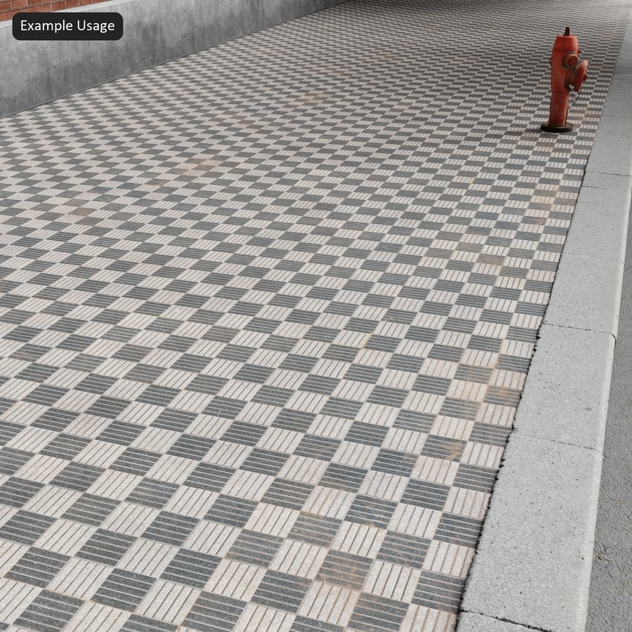 Modular Square Stacked Paver Texture, Checkerboard