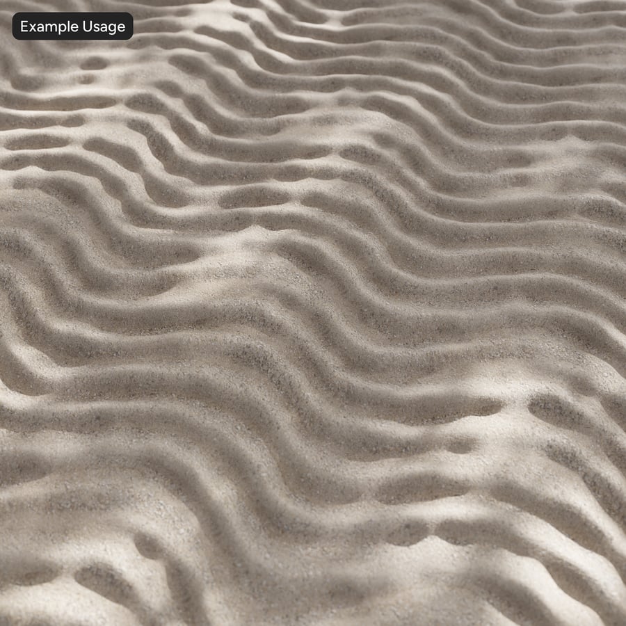 Textura de areia grossa ondulada, bege