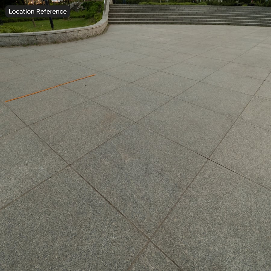 方形花崗岩鋪面地板紋理，啞色石材