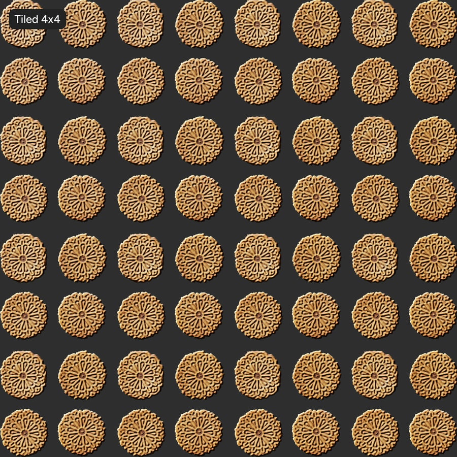 Pizzelle Cookie Front Texture