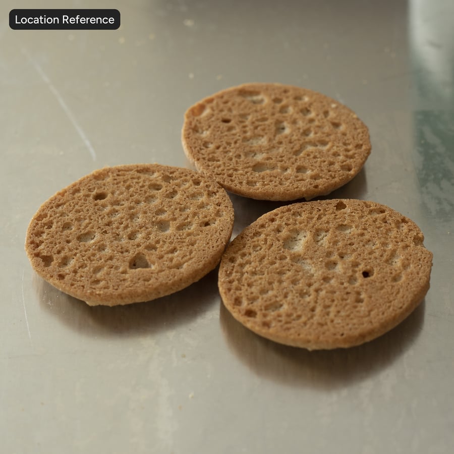 Tekstura grzbietu ciasteczka Snickerdoodle