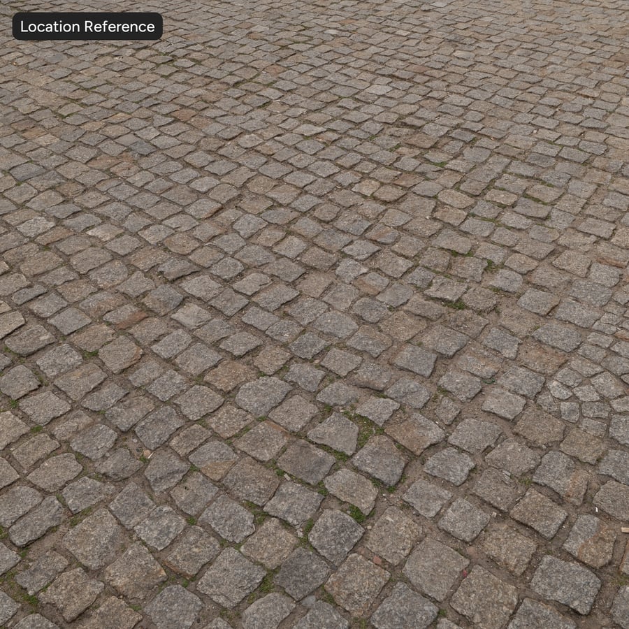 Worn Textured Cobblestone Texture, Aged Gray