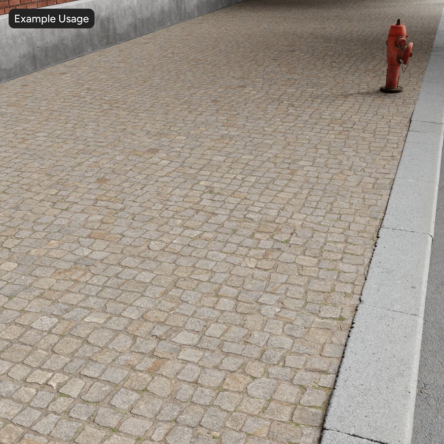 Worn Textured Cobblestone Texture, Aged Gray