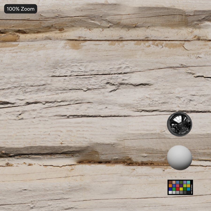 Rough Hewn Wood Wall Texture, White