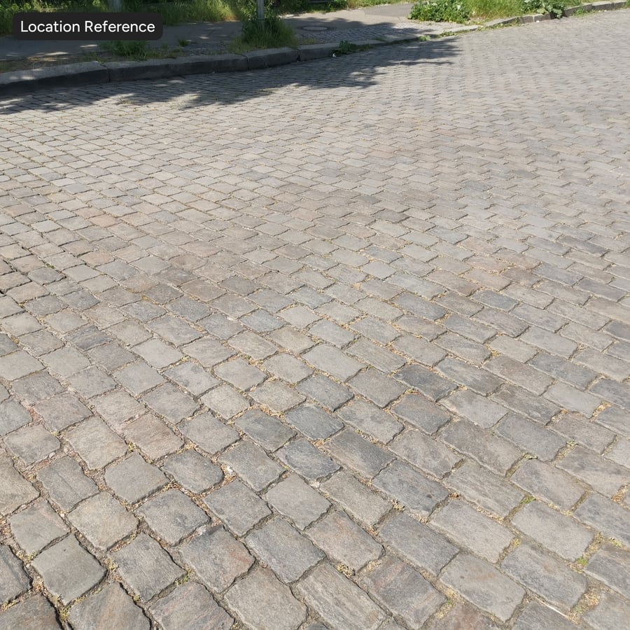 Textura Cobblestone fosca retangular